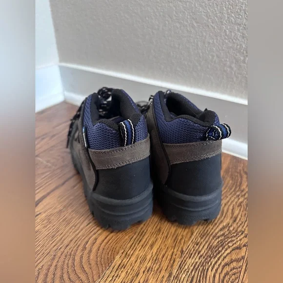 Alpine Womens Black and Brown Leather Hiking Ankle Outdoor Boots size 7.5 - Picture 6 of 8